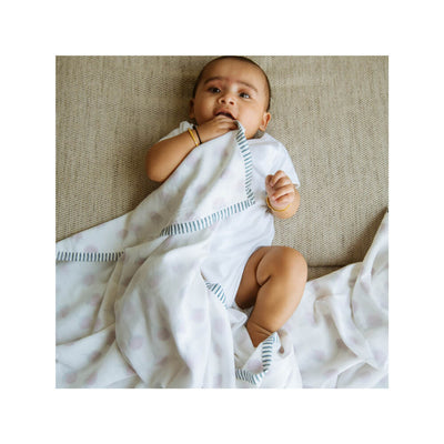 Mulmul Muslin Dohar Hand-Block Printed