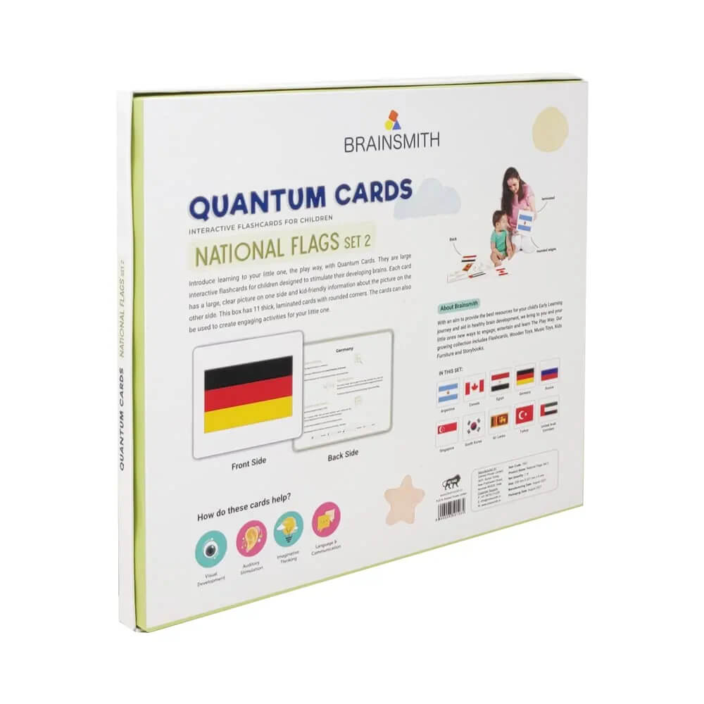 Brainsmith National Flags Quantum Flash Cards (Set II)
