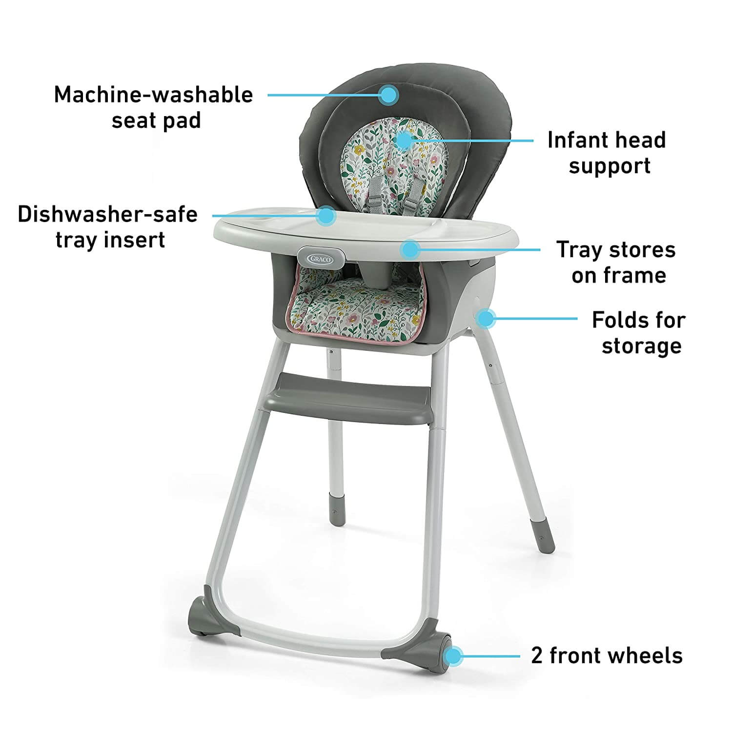 Graco Made2Grow 6 in 1 High Chair Tasha AllThingsBaby