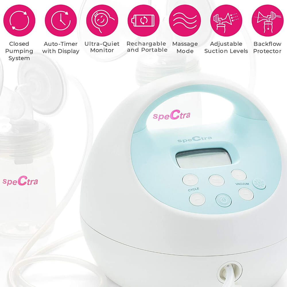 Spectra Electric Breast Pump S1 Plus with rechargeable battery