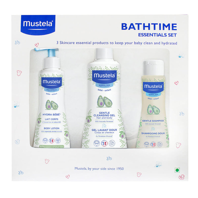 Bathtime Essential Set White - 3 Pieces