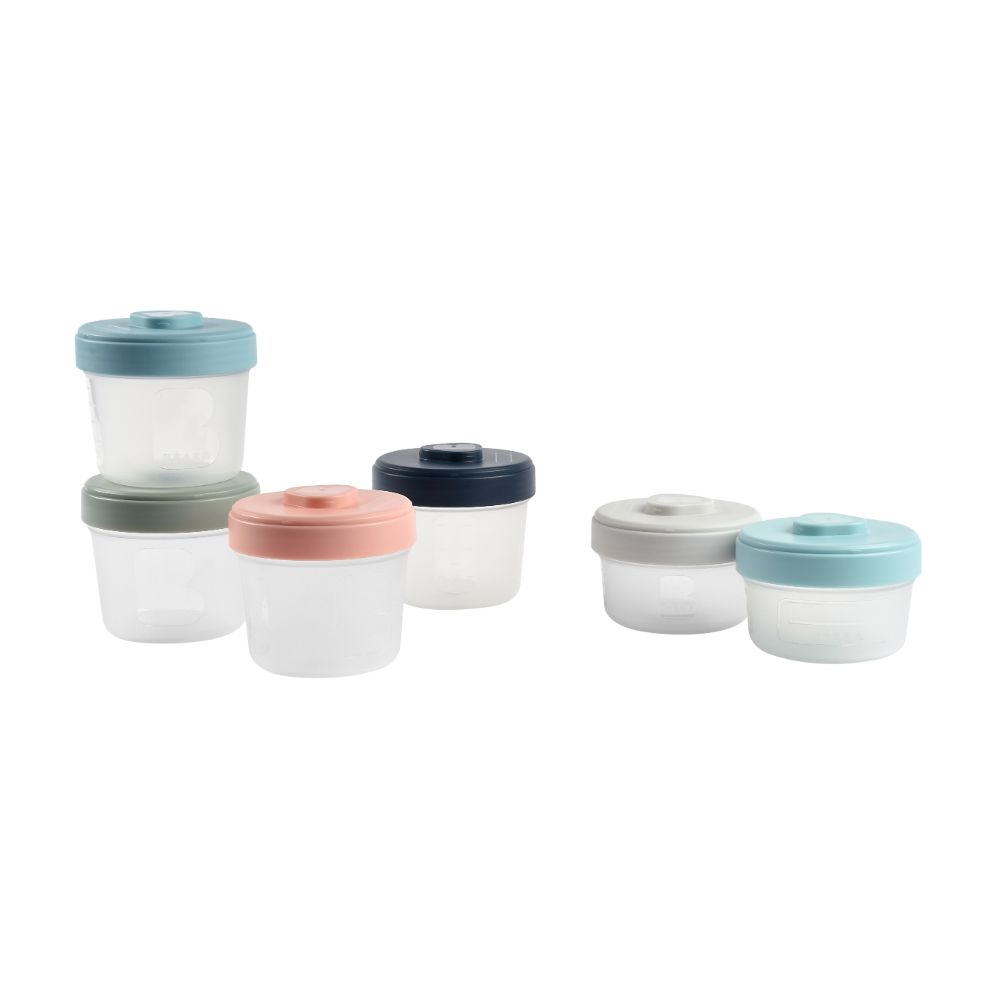 Beaba Starter Food Storage Set – 6 Clip portions (2x90ml + 4x150ml)