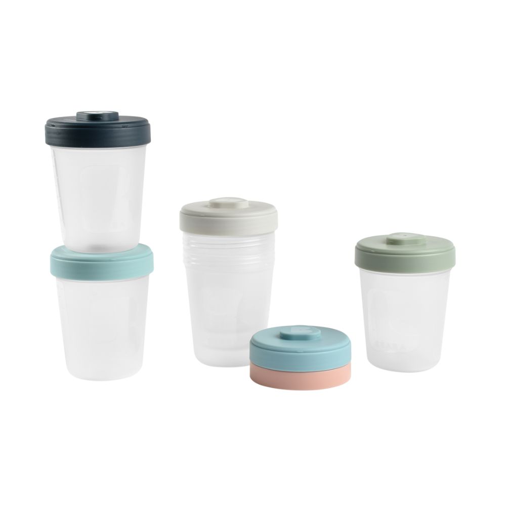 Beaba Toddler Food Storage Set 6 Clip Portions - 250 ml