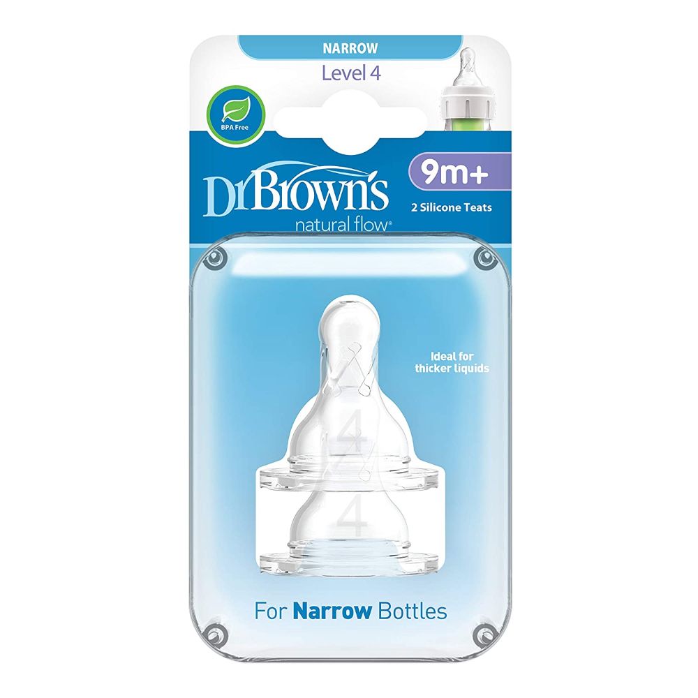 Dr. Brown's Natural Flow Level 4 Narrow Nipple - Set of 2 (9 months+)