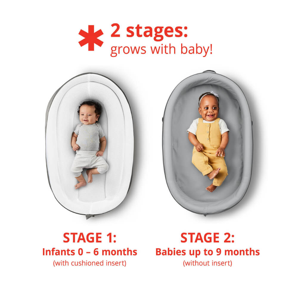 Skip Hop Playful Retreat Baby Nest - Grey Melange