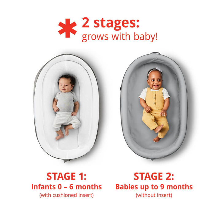 Skip Hop Playful Retreat Baby Nest - Grey Melange