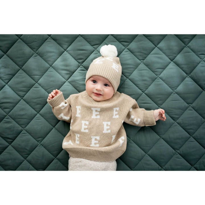 Alpha Beanie - Light Camel &amp; Ivory