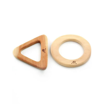 Ariro Wooden Teethers - Circle and Triangle