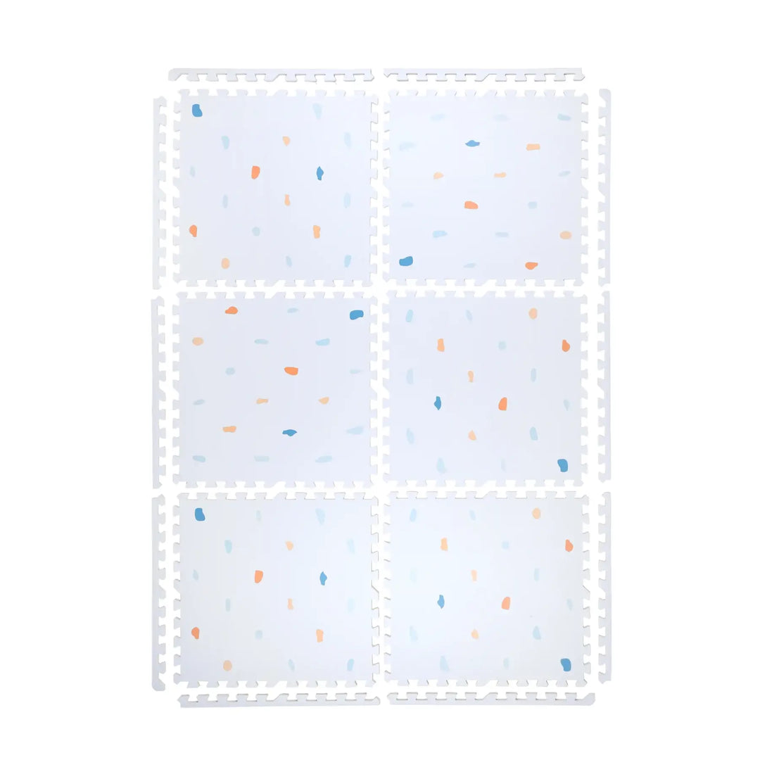 Coloured Terrazzo Set in Powder Playmat - Blue