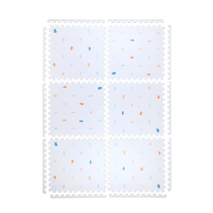 Coloured Terrazzo Set in Powder Playmat - Blue