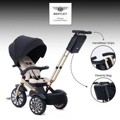 Mulliner 6-in-1 Baby Tricycle and Stroller - Gold