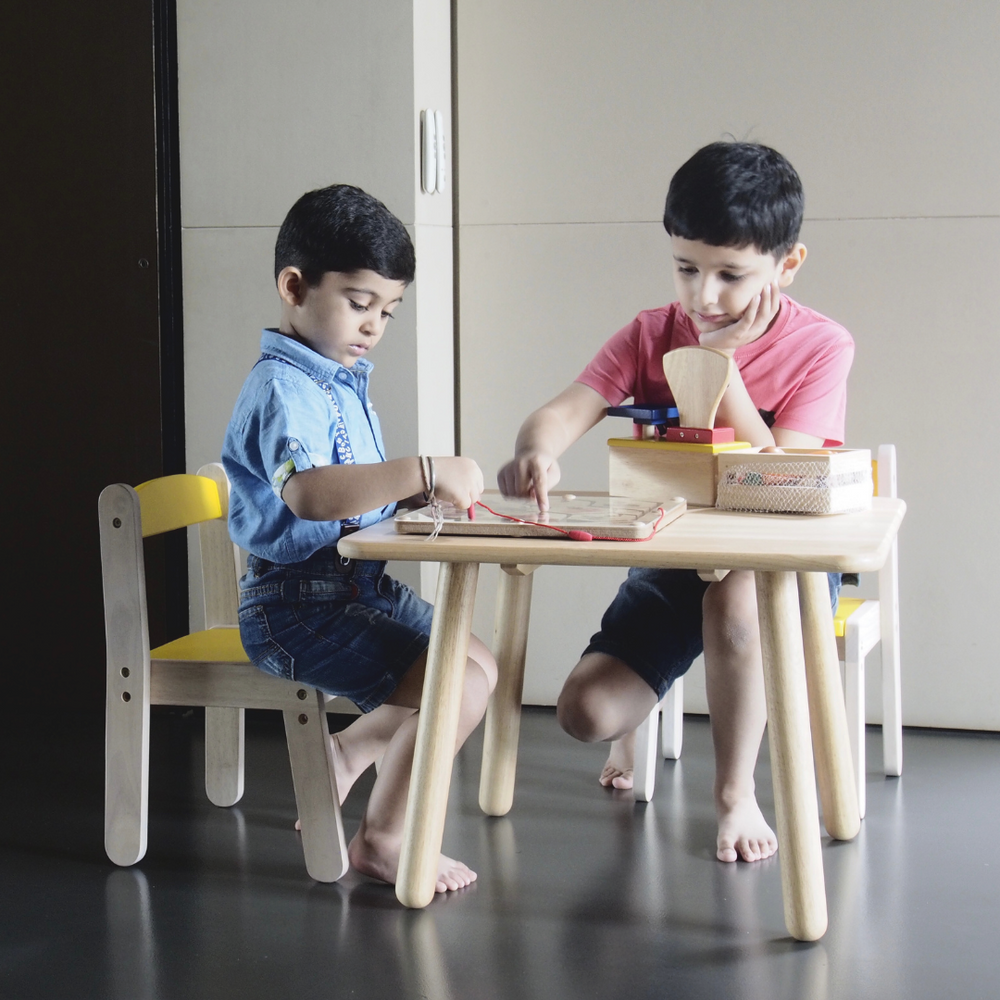 Brainsmith Kid's Wooden Table and Chair Set (1 chair)