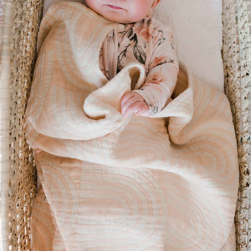 Crane Baby Jacquard Blanket