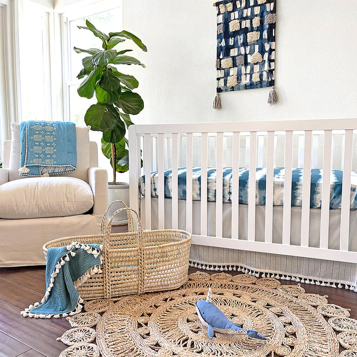 Crane Baby Caspian Collection Crib Sheet Tie-Dye 