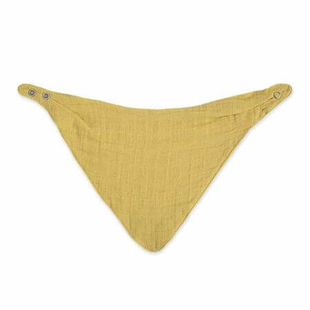 Crane Baby Muslin Bib Set - Deep Blue