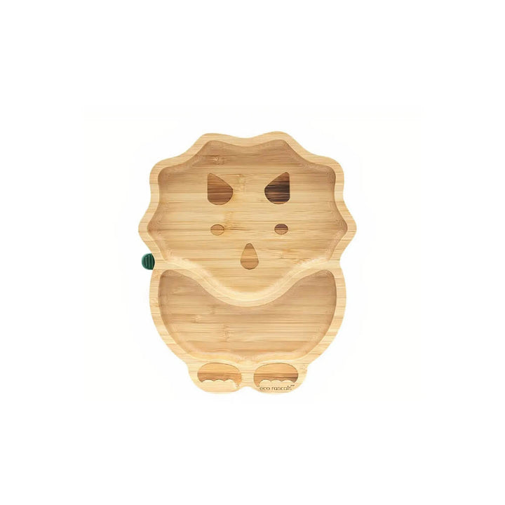 Bamboo Dinosaur Suction Plate Green