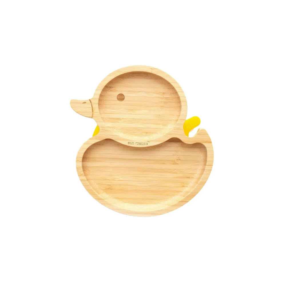 Bamboo Duck Suction Plate -Yellow