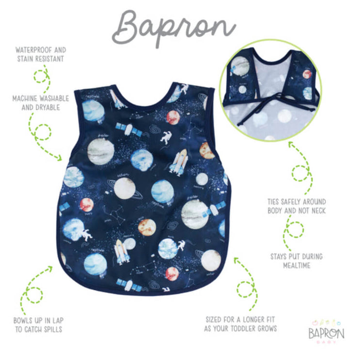 BapronBaby Outer Space BPA Free Bib + Apron