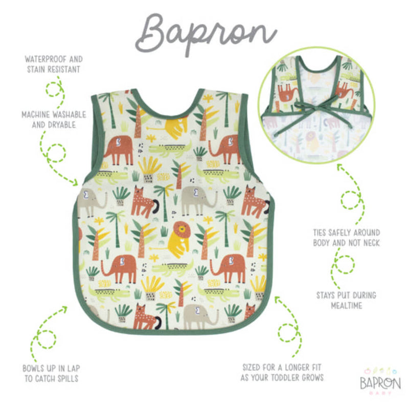 BapronBaby Safari BPA Free Bib + Apron