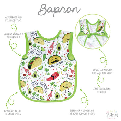 BapronBaby Taco Party BPA Free Bib + Apron