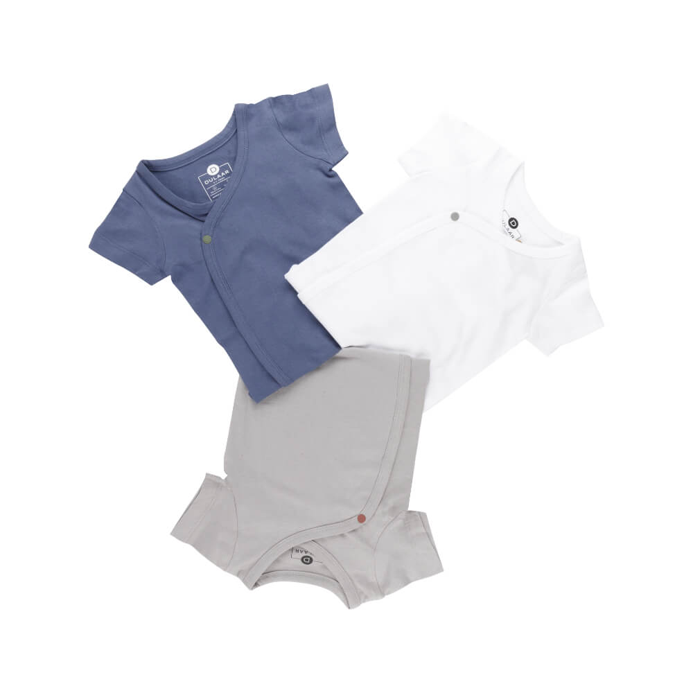 Basics Cotton Onesie (Set of 3)