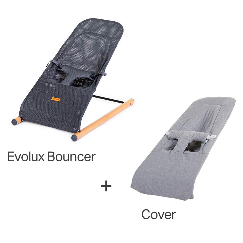 Childhome Evolux Manual Bouncer with Evolux Cover