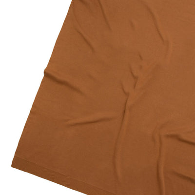 Organic Cotton Knitted Blanket: Brown Sugar & Coconut