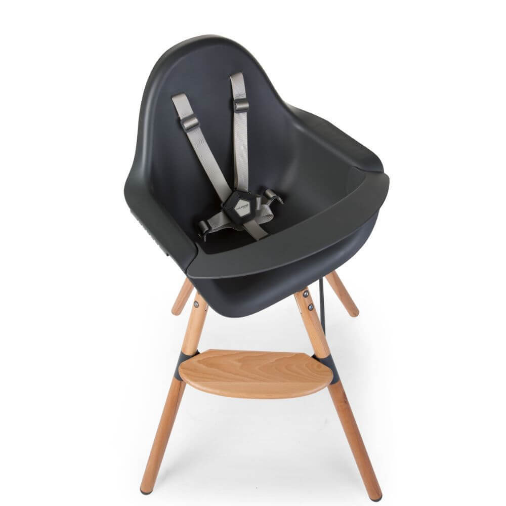 Childhome Evolu One.80° Rotating Highchair (50-75 Cm/*90 Cm) - Natural/Anthracite