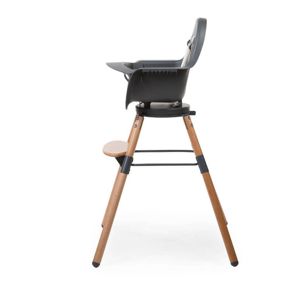 Childhome Evolu One.80° Rotating Highchair (50-75 Cm/*90 Cm) - Natural/Anthracite