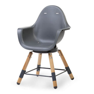 Childhome Evolu One.80° Rotating Highchair (50-75 Cm/*90 Cm) - Natural/Anthracite