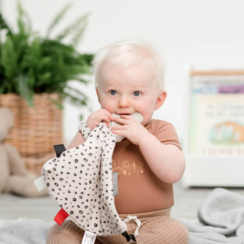 Cheeky Chompers Leopard Spot Comfortchew -  Comforter with Teether