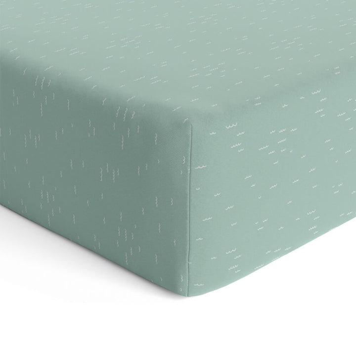 Fitted Cot Sheet - Waves