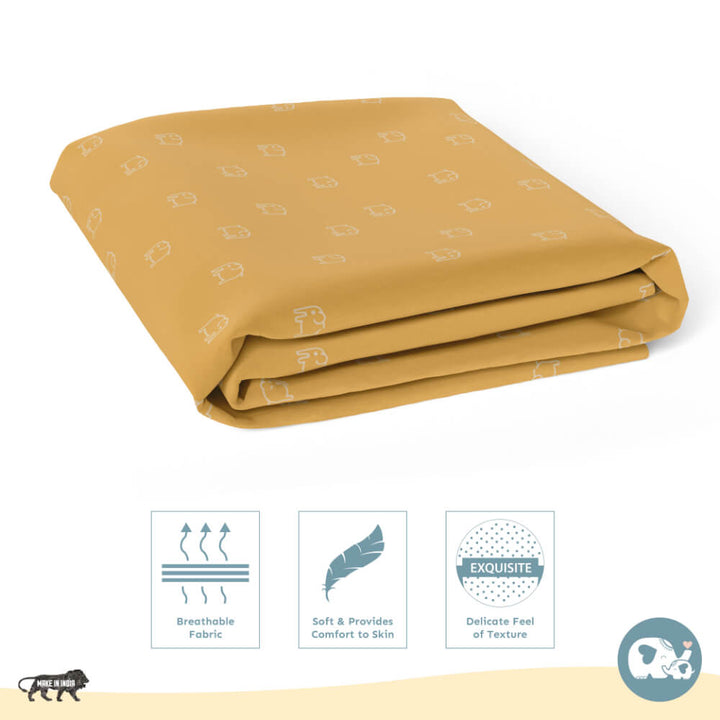 Fitted Cot Sheet - Elephant