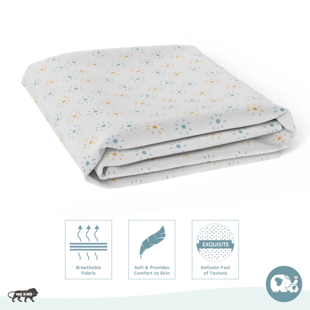 Fitted Cot Sheet - Sun
