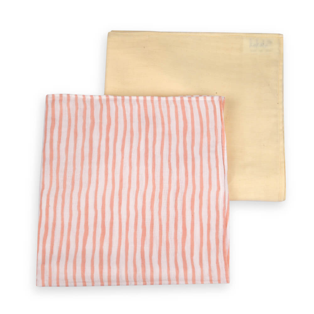 Kokolo Organic Muslin & Naturally Dyed Burp Cloth & Swaddles