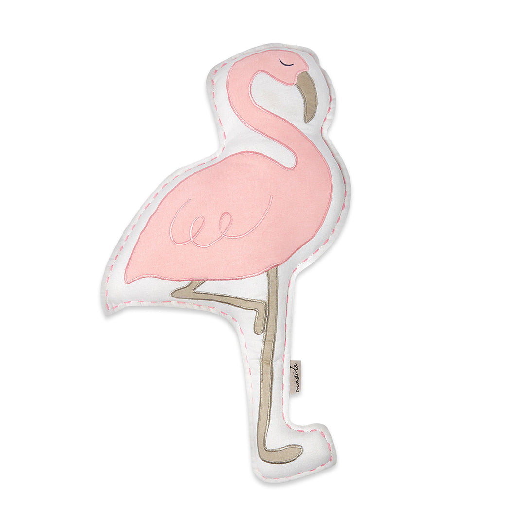 Organic Shape Cushion - Hello Flamingo