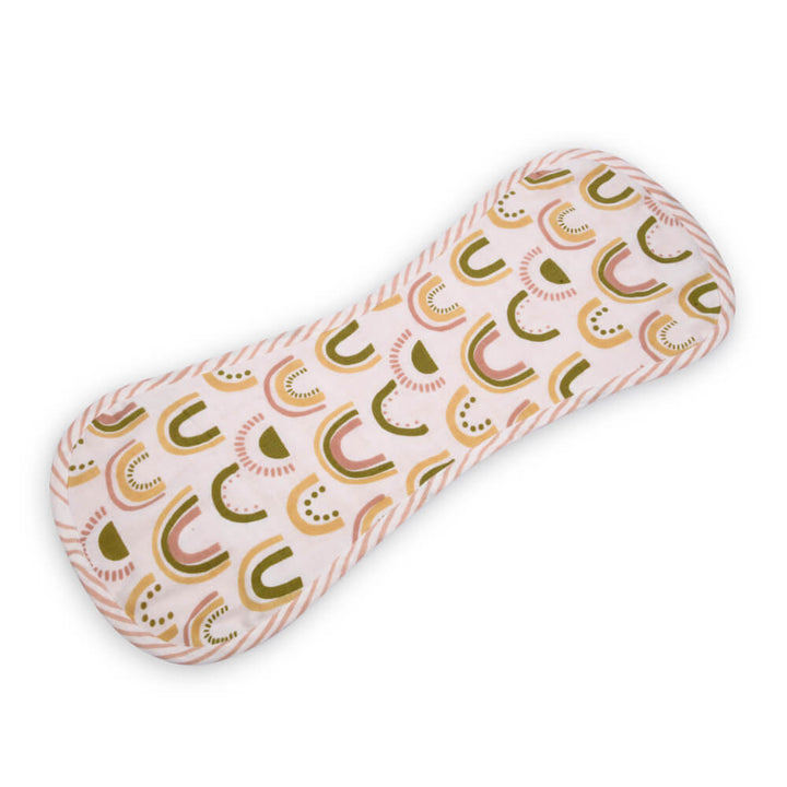 Kokolo Organic Muslin &amp; Naturally Dyed Burp Cloths (Set of 2) - Sea of Dreams &amp; Rocks &amp; Pebbles