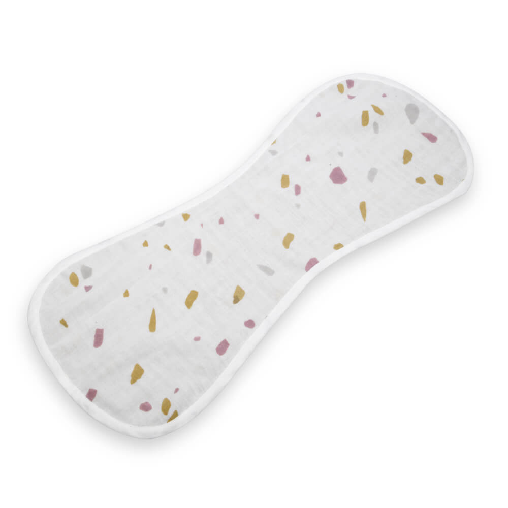Kokolo Organic Muslin &amp; Naturally Dyed Burp Cloths (Set of 2) - You are my Sunshine &amp; I&