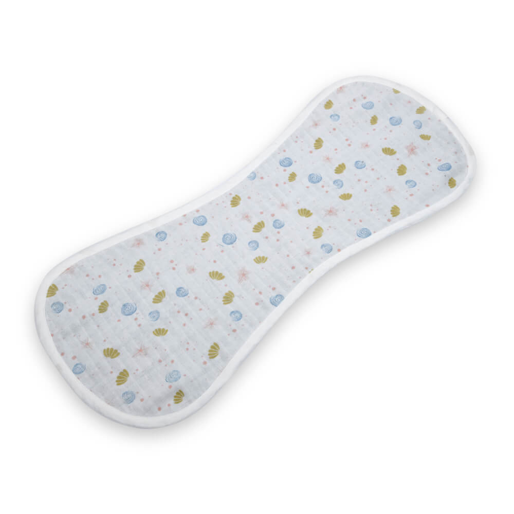 Kokolo Organic Muslin &amp; Naturally Dyed Burp Cloths (Set of 2) - You are my Sunshine &amp; I&