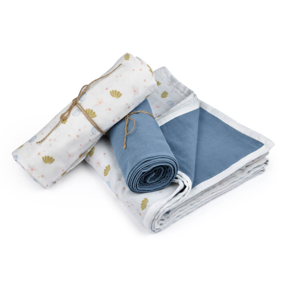 Organic Muslin & Naturally Dyed Blanket & Swaddles