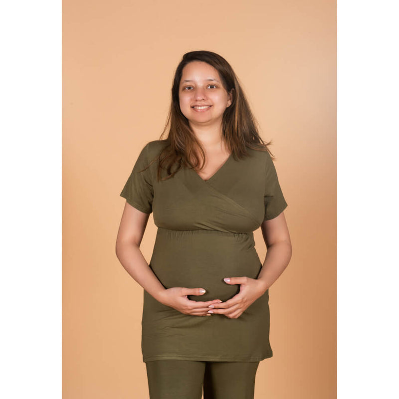 Maternity Top - Olive