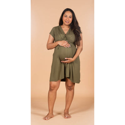 Maternity Everyday Dress - Olive