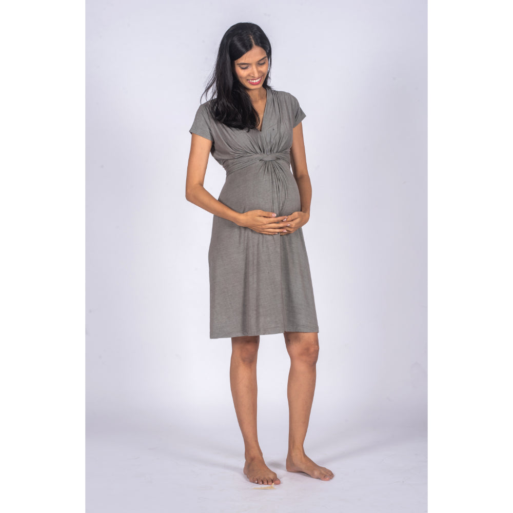 Maternity Everyday Dress - Grey