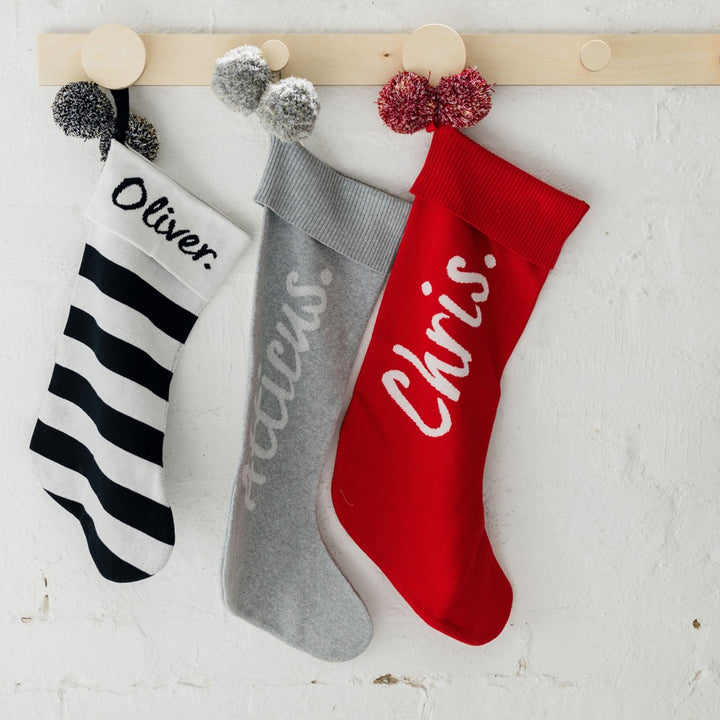 NamelyCo Dasher Christmas Stocking 