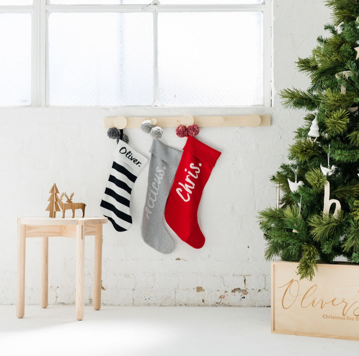 NamelyCo Dasher Christmas Stocking 