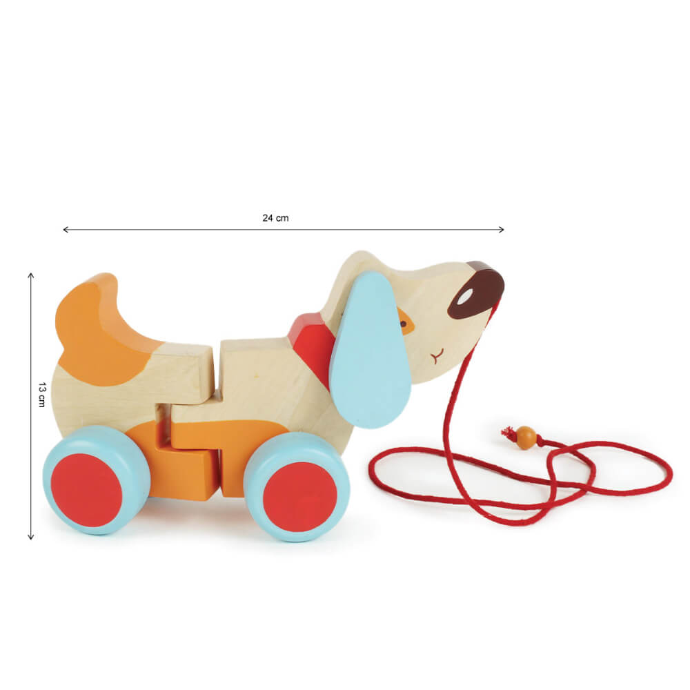 Bruno The Dog - A Wooden Pull Along Toy