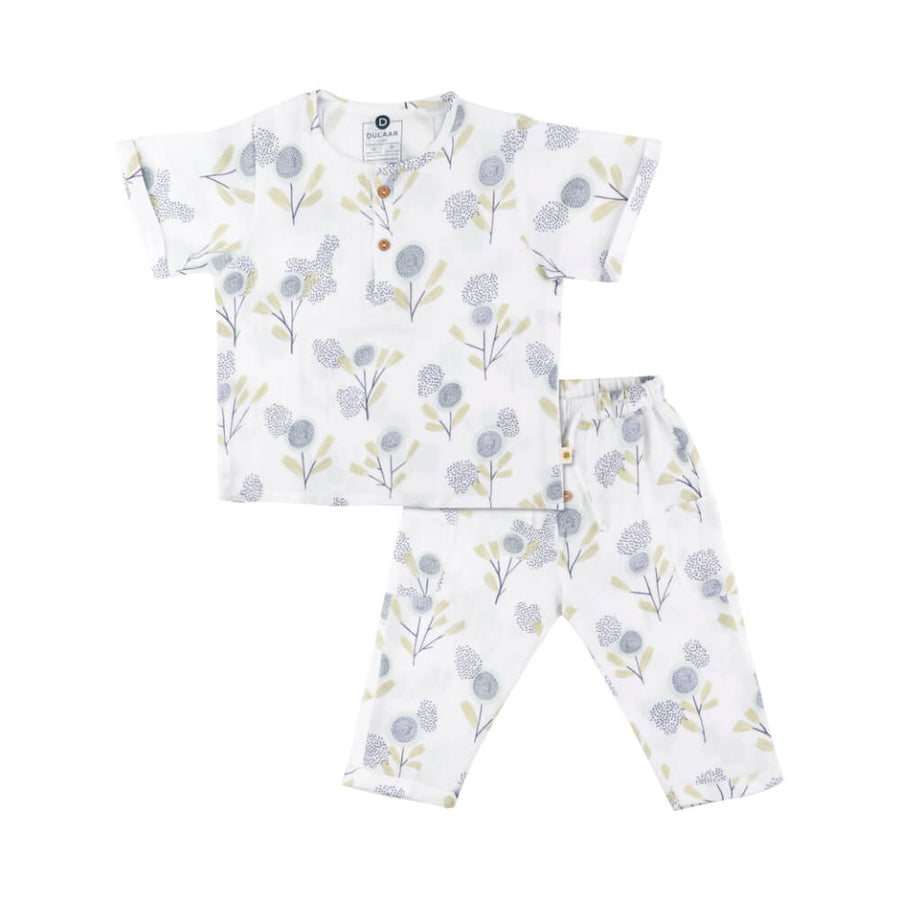 Dulaar Organic Muslin Joggers Set -The Sparrow and Flower