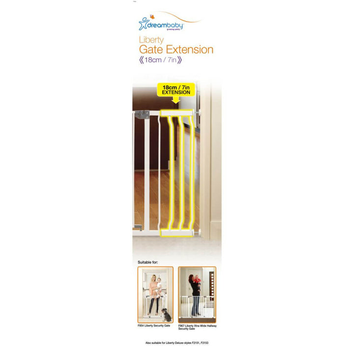 Dreambaby Liberty 18 cm Gate Extension  - White