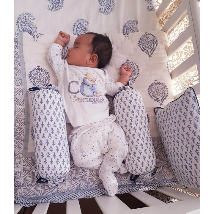 Malabar Baby Fort Blue Bedding Set (4-Piece)