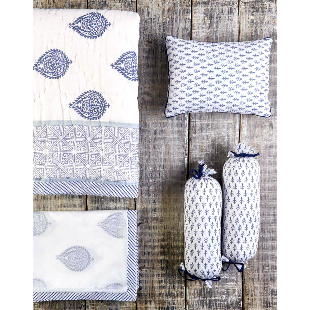 Malabar Baby Fort Blue Bedding Set (4-Piece)